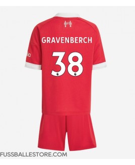 Günstige Liverpool Ryan Gravenberch #38 Heimtrikotsatz Kinder 2025-26 Kurzarm (+ Kurze Hosen)